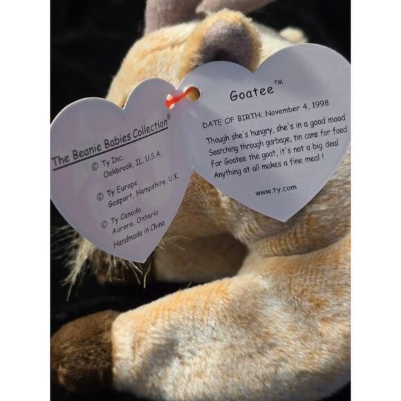 Ty beanie Baby Set of 4 Goatee, Tuffy, Slippery, and Knuckles. EUC - Picture 12 of 16